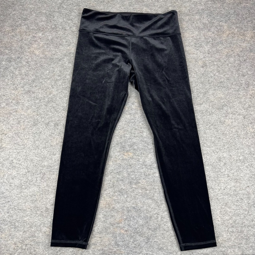 Athleta Elation Velvet Tight Legging 26" Black Womens‎ Large Petite PL